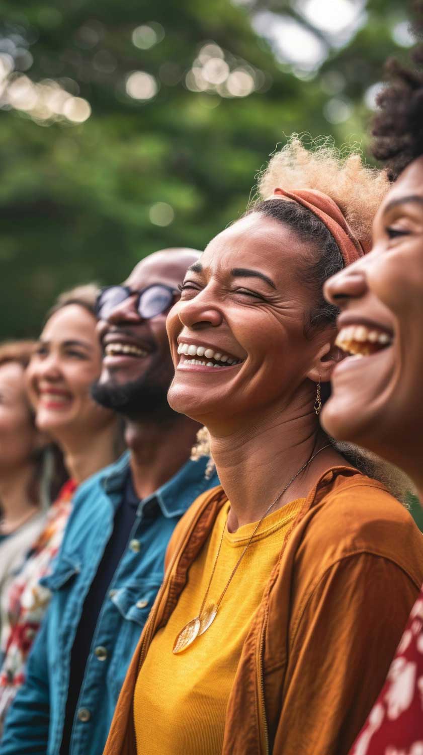 Grupo diverso de pessoas em reunião colaborativa